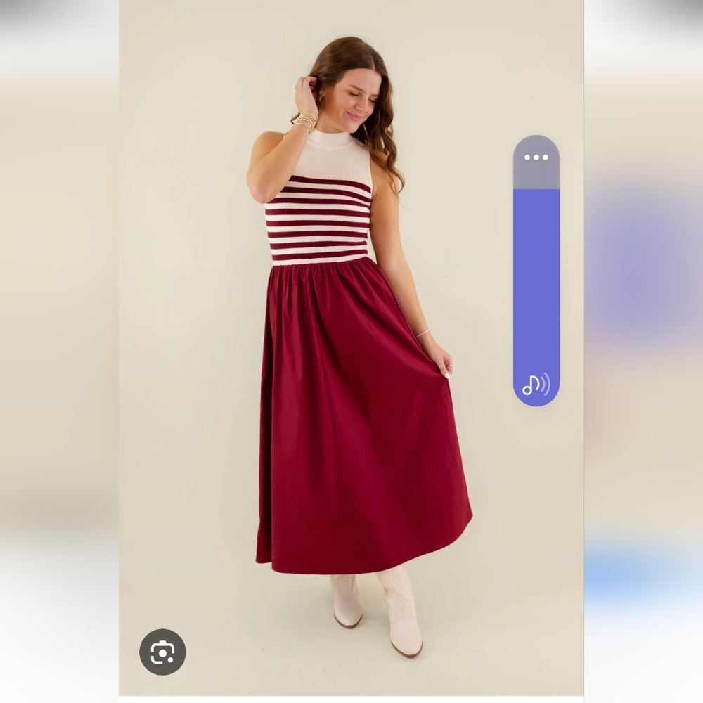 $Classic Maxi Dress In Wine